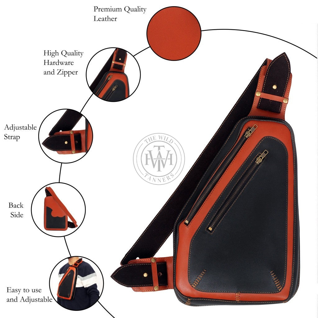 Premium Sling Bag Leather, view 6