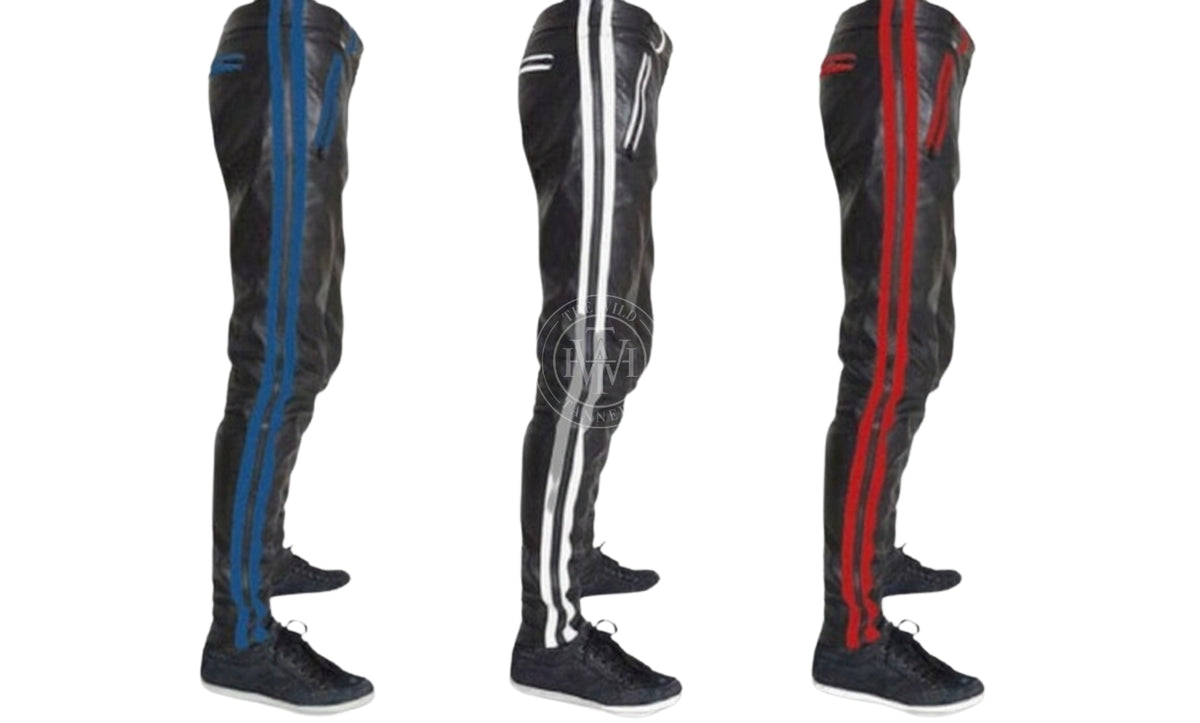 Men's Fashion Leather Pants, view 3