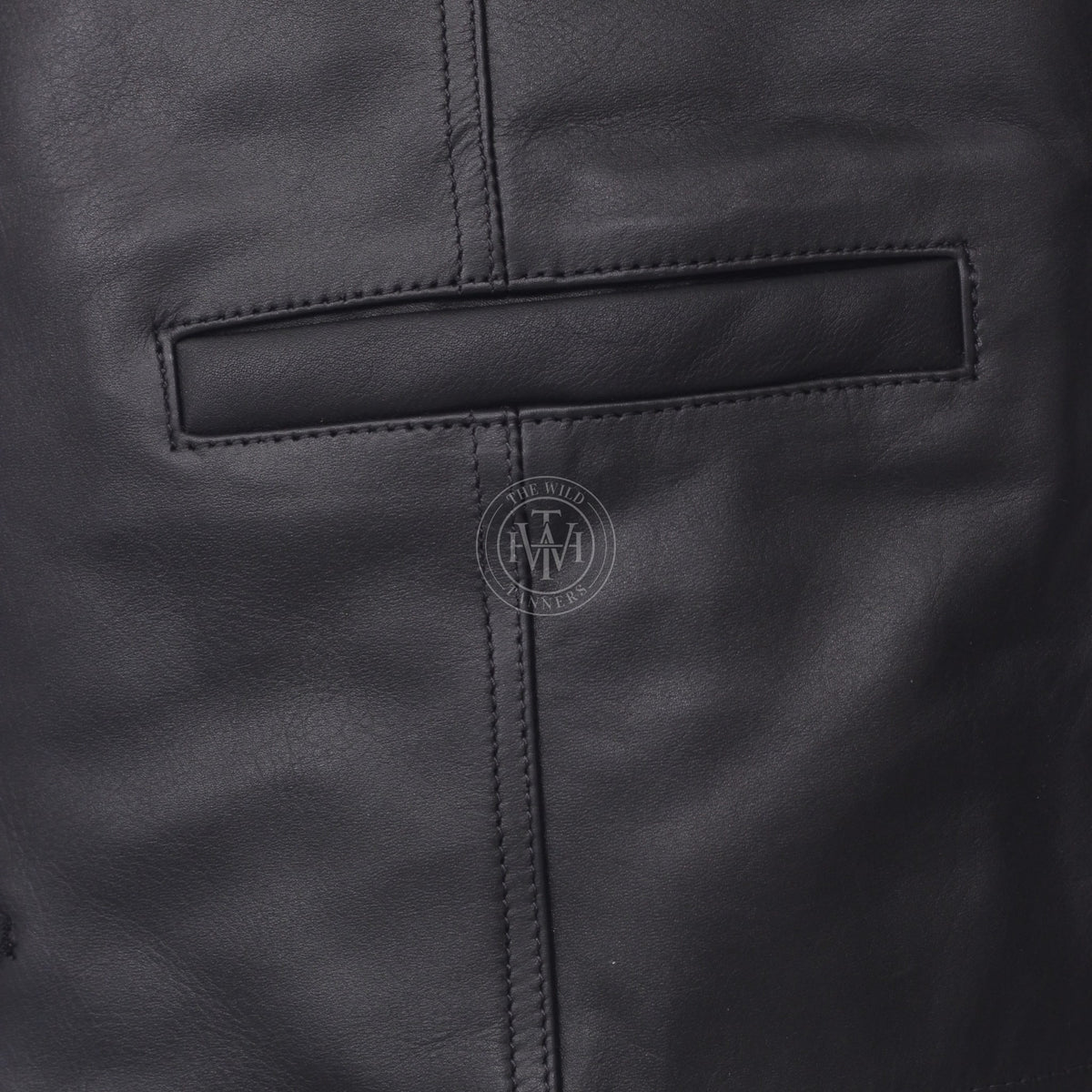 Genuine Leather Biker Vest, view 7