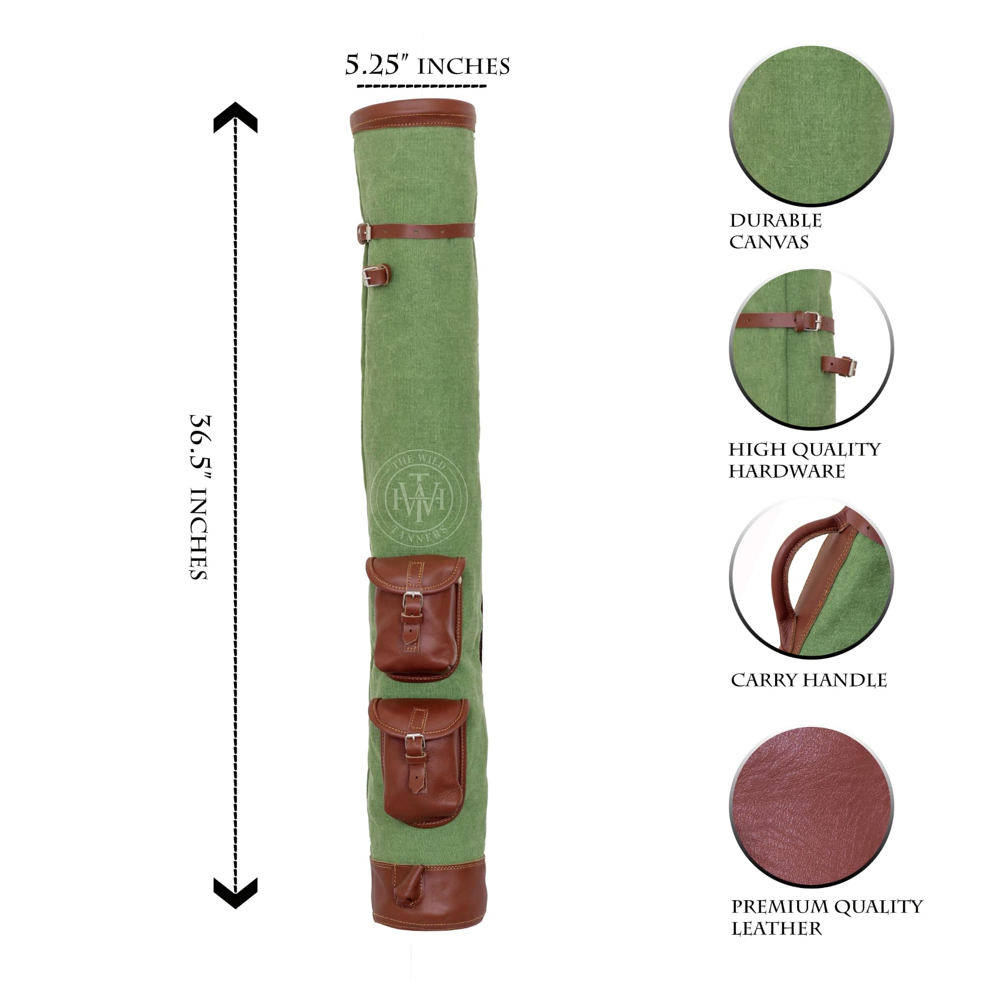 Leather Pencil Golf Bag, Sunday Golf Bag, Golf Pencil Bag