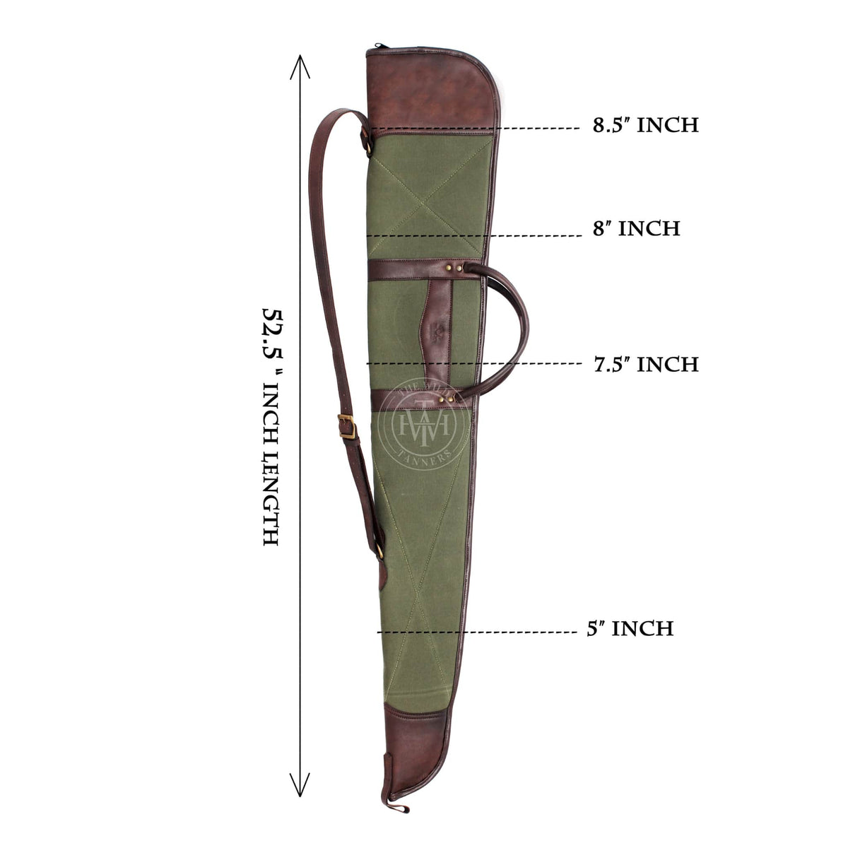 Durable Canvas Leather Shotgun Case, view 7