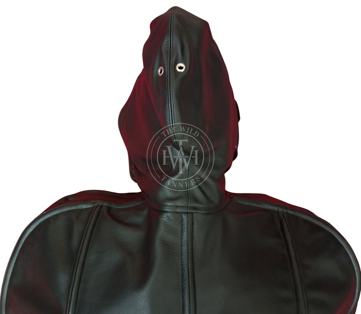 Premium leather bondage sleepsack, BDSM sleeping bag, view 5