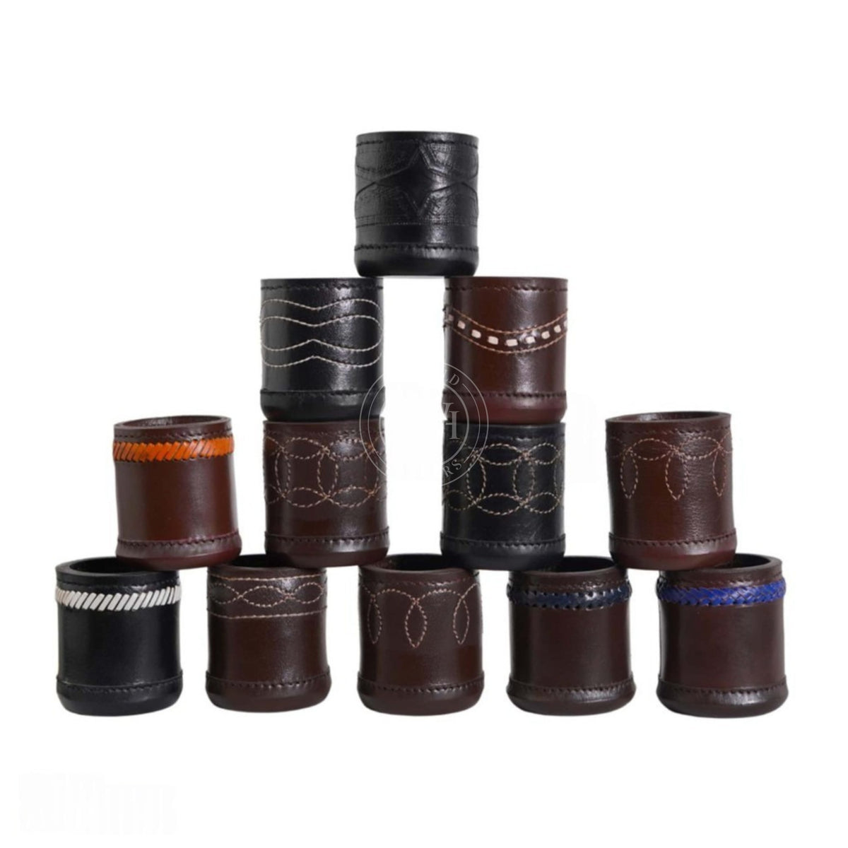 Leather Dice Cup - Black, view 9