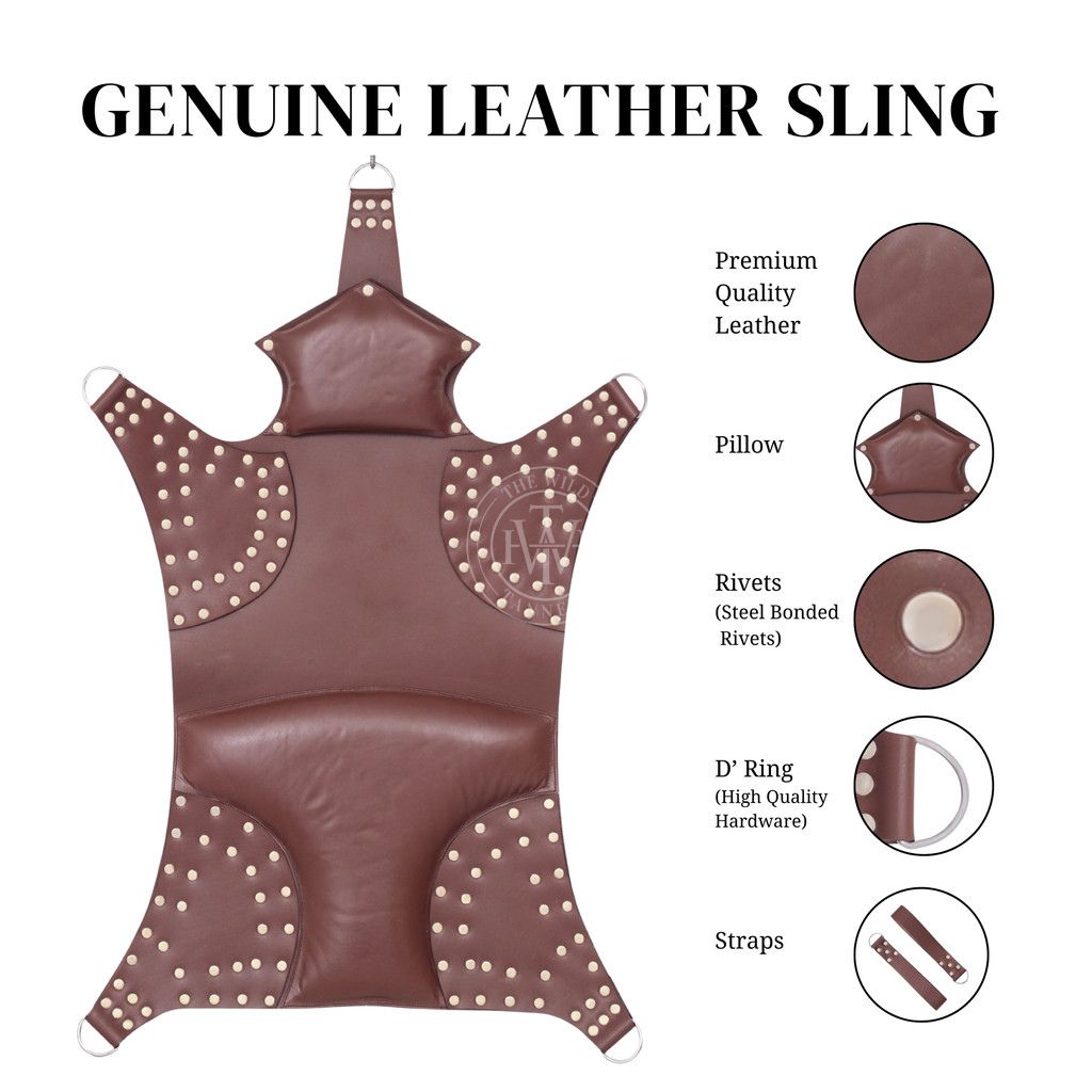 Plus Size Brown Sex Swing With Leg Stirrups, view 8