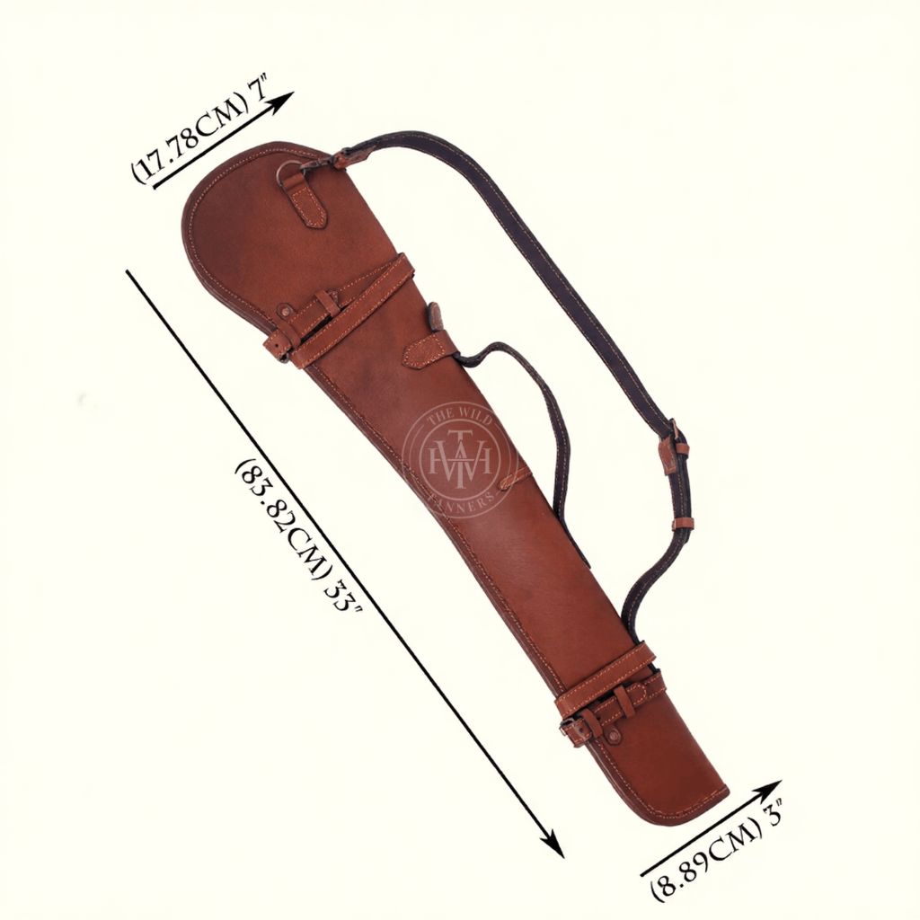 Heavy Duty Leather Rifle Scabbard, view 7