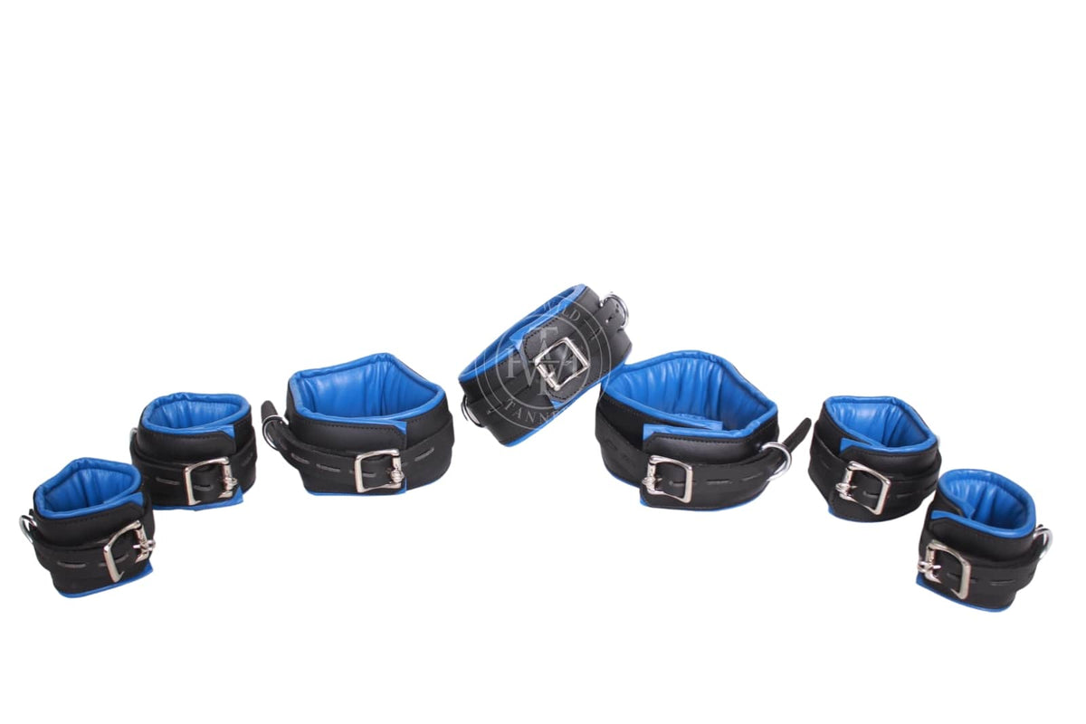 Unisex 7 Pcs Set Leather Bondage Cuffs, view 8