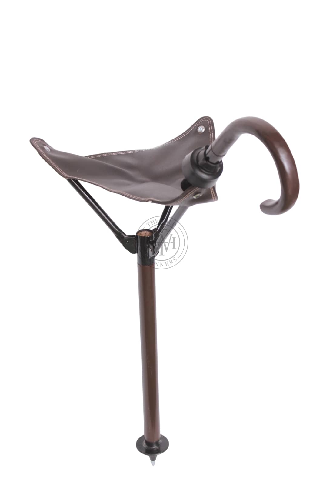 Stylish Leather Foldable Camping Stool, view 5