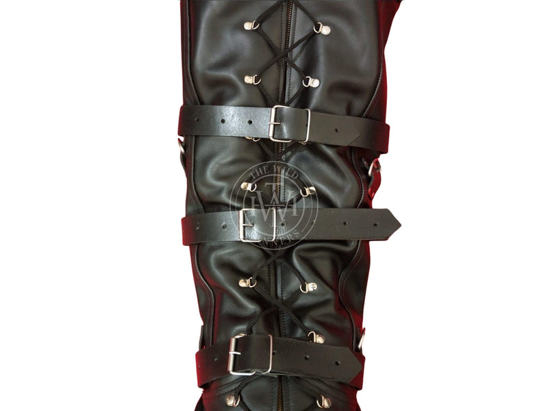 leather bodybag, leather sleepsack, leather sleep sack, leather bondage body bag, leather bondage sleep sack, self bondage sleep sack,