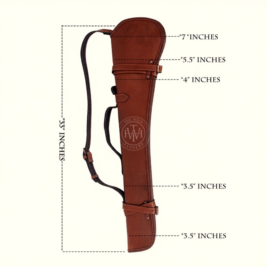 Heavy Duty Leather Rifle Scabbard, view 8