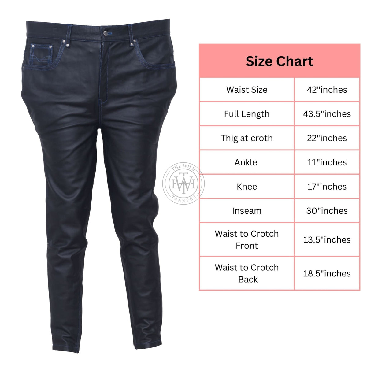 Jeans Style Leather Pants, view 9