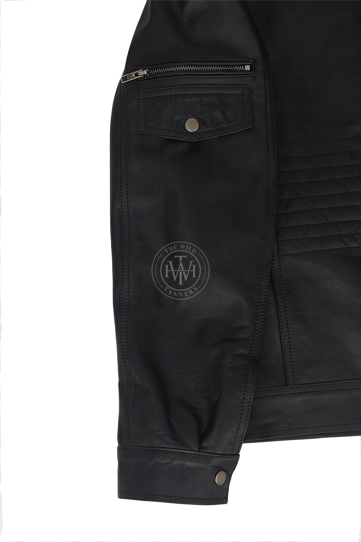 Premium Quilted Leather Jacket For Mens, view 9