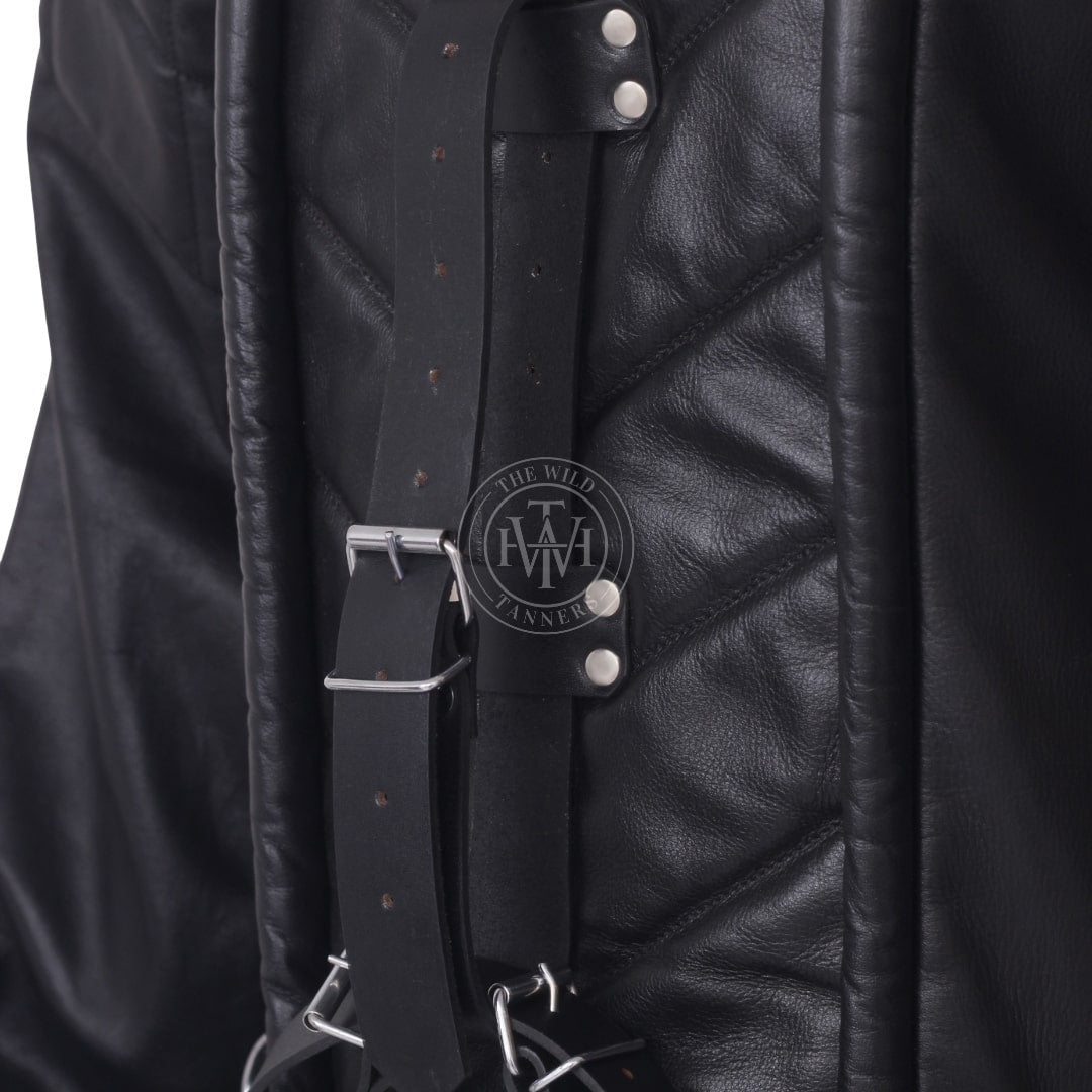 Leather Restraining Bondage Straitjacket, view 9