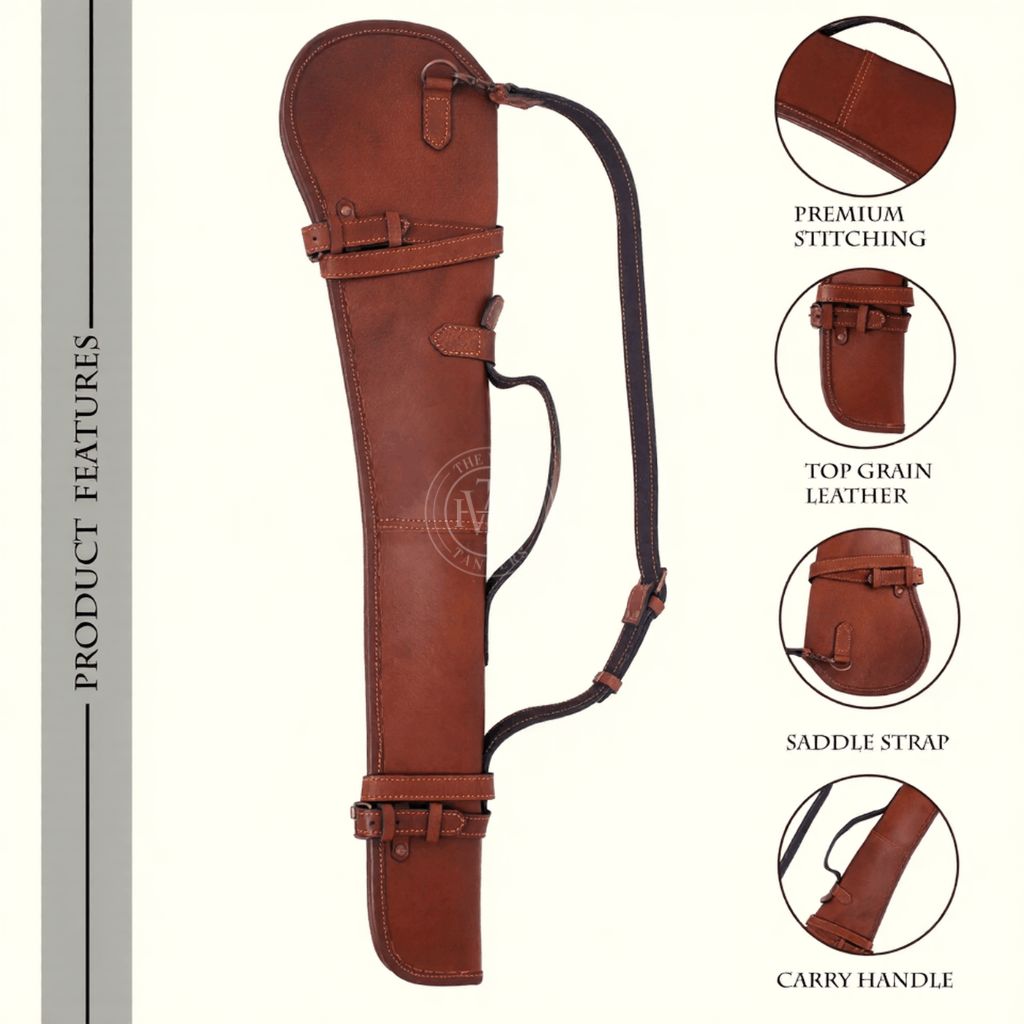 Heavy Duty Leather Rifle Scabbard, view 9