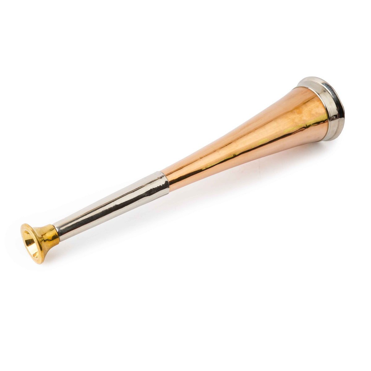 Copper 1 Band Hunting Horn with Brass Mouthpiece