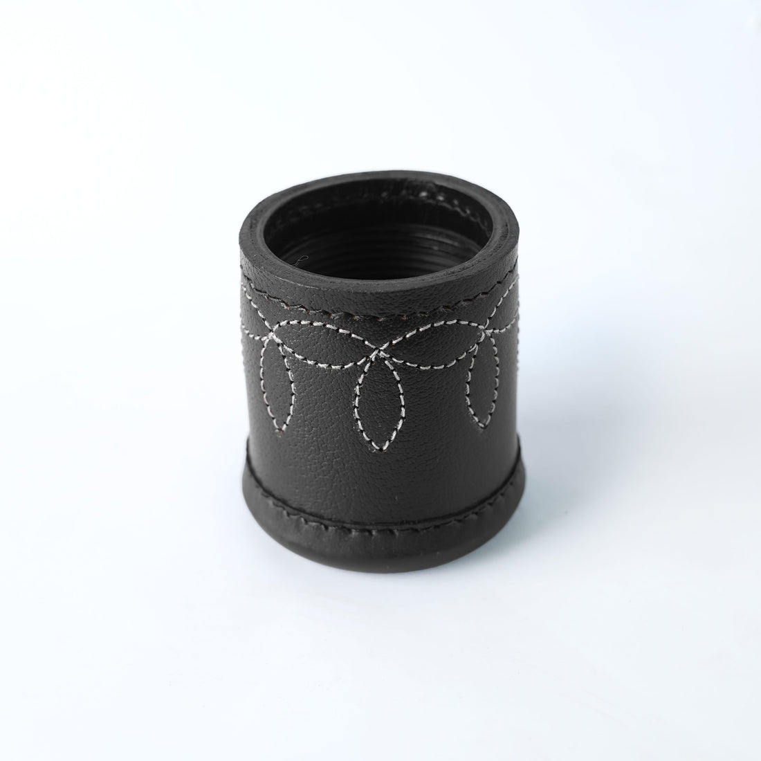 Leather Dice Rolling Cup - Ribbed interior