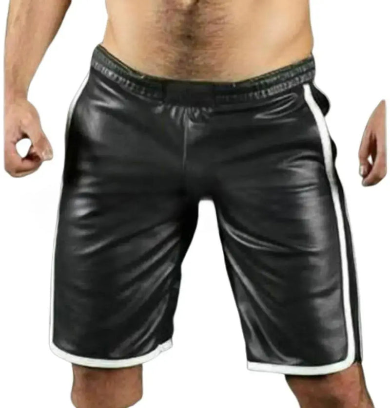 leather shorts, leather shorts bondage, leather shorts bdsm, leather gay shorts, gay leather shorts