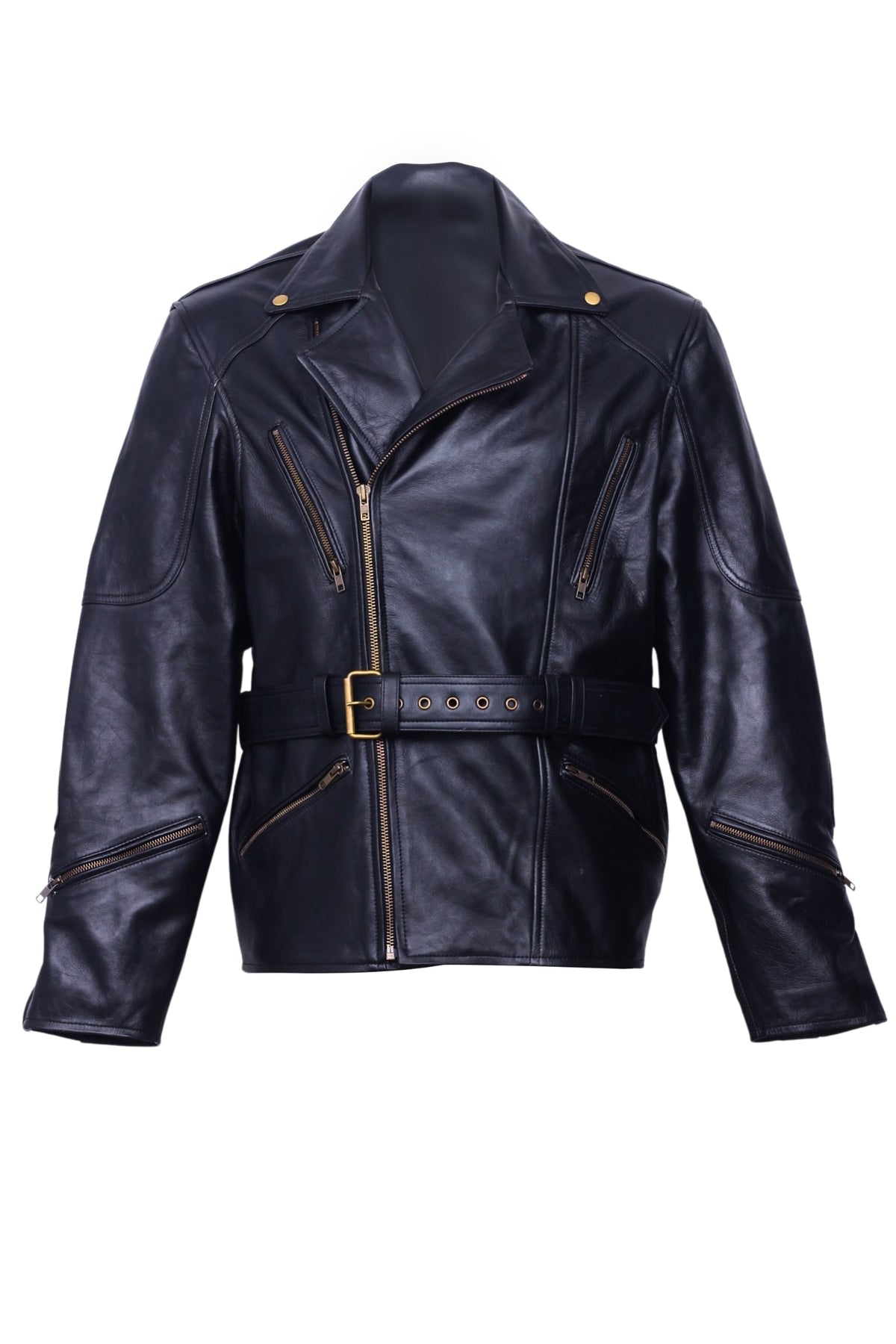 Stylish Leather Motorcycle Jacket For Men