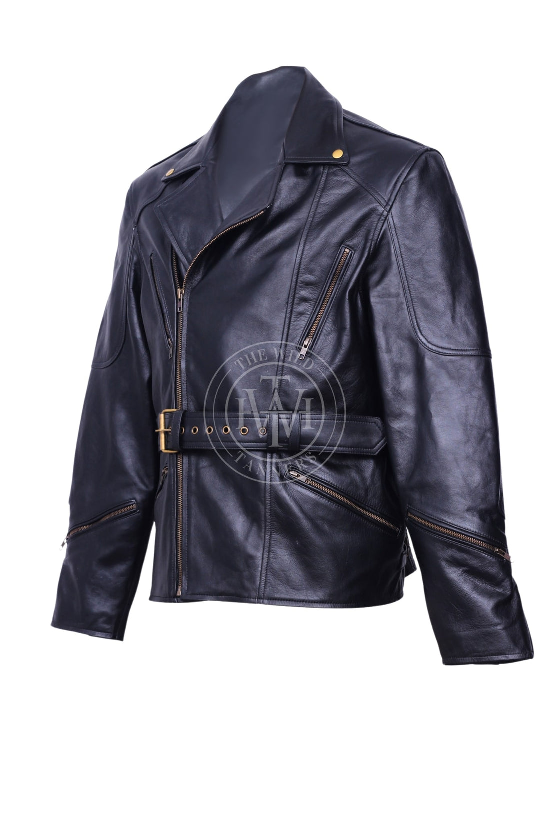 Stylish Leather Motorcycle Jacket For Men