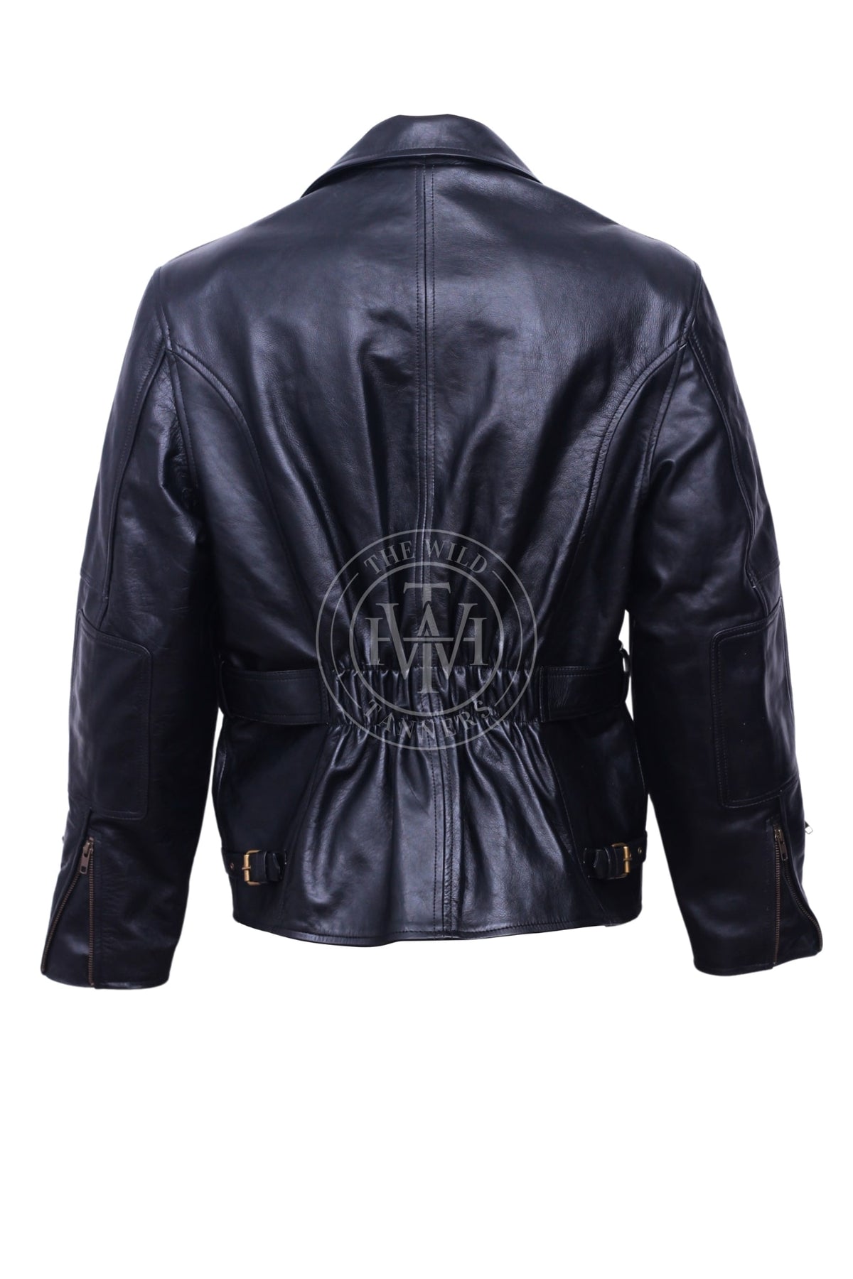 Stylish Leather Motorcycle Jacket For Men, view 4