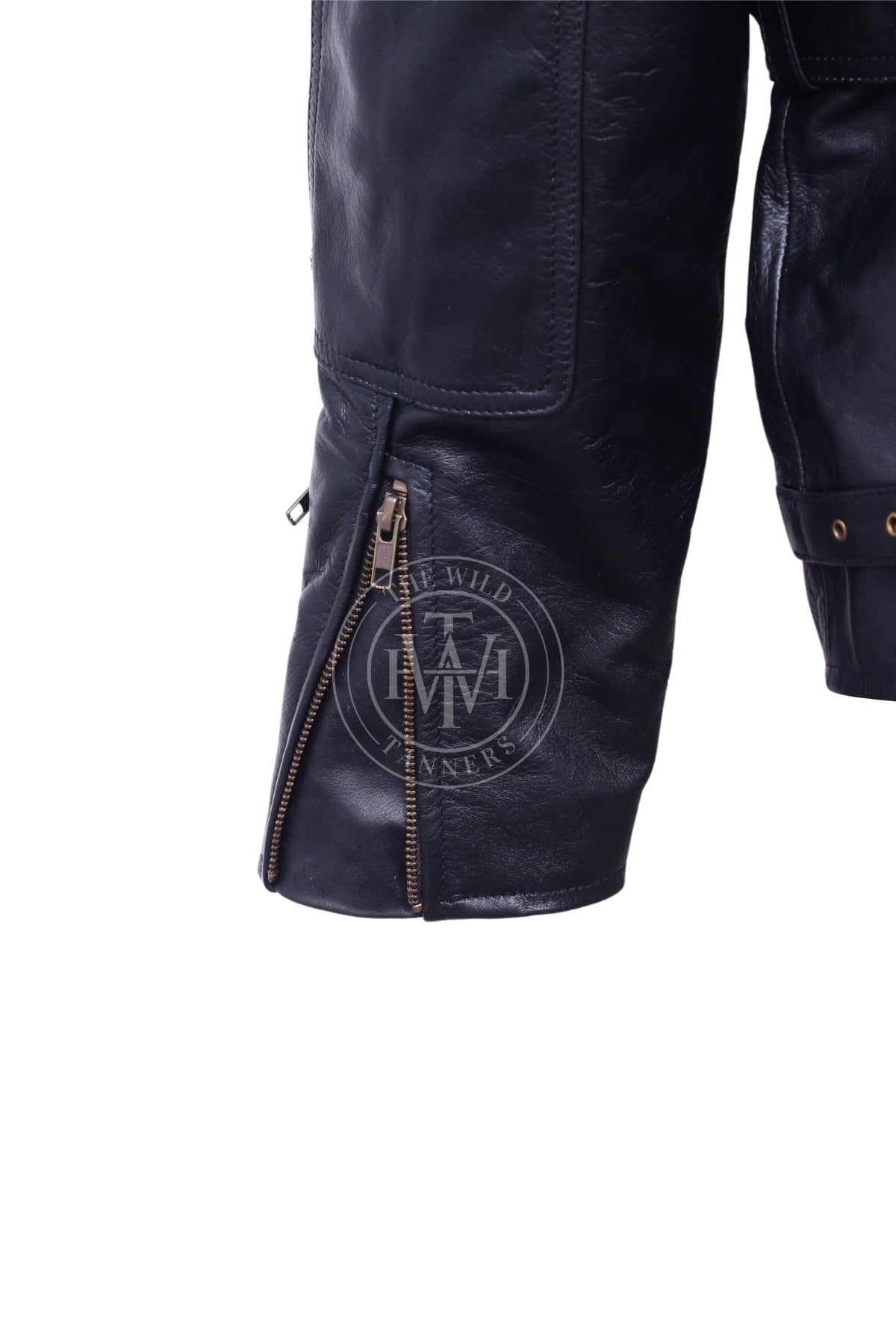 Stylish Leather Motorcycle Jacket For Men, view 5