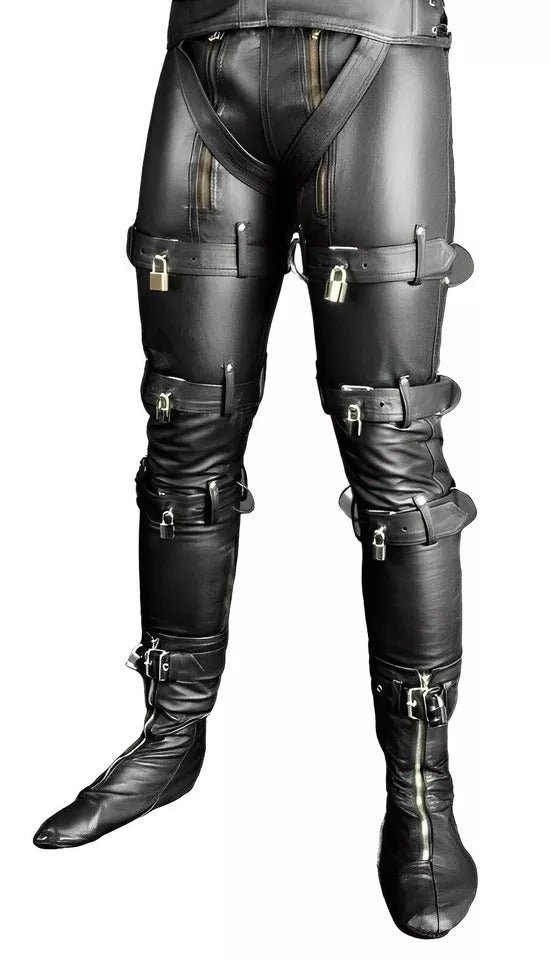 Genuine Leather Bondage Pants