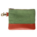 canvas leather golf pouch, golf ball pouch, golf accessory bag, golf ball bag, golf ball pouch, leather golf pouch