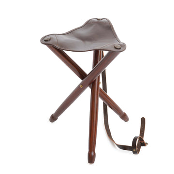 Handcrafted Leather Camp Stool