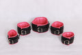 leather handcuffs set, BDSM leather restraints, adjustable leather cuffs, leather bondage wrist cuffs