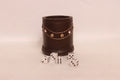 leather dice cups, brown leather dice cups, genuine dice cups