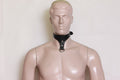 leather posture collar, BDSM posture collar, adjustable leather collar, fetish leather collar