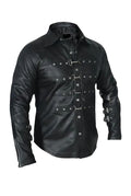 leather shirt, gay leather shirt, leather shirt  bdsm, bondage leather shirt, gay shirt, leather gay shirt