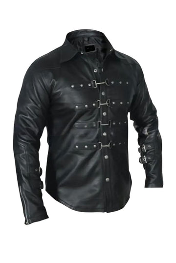 Premium Men's Leather Shirt