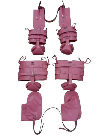 Pink Pet Crawler Bondage Set