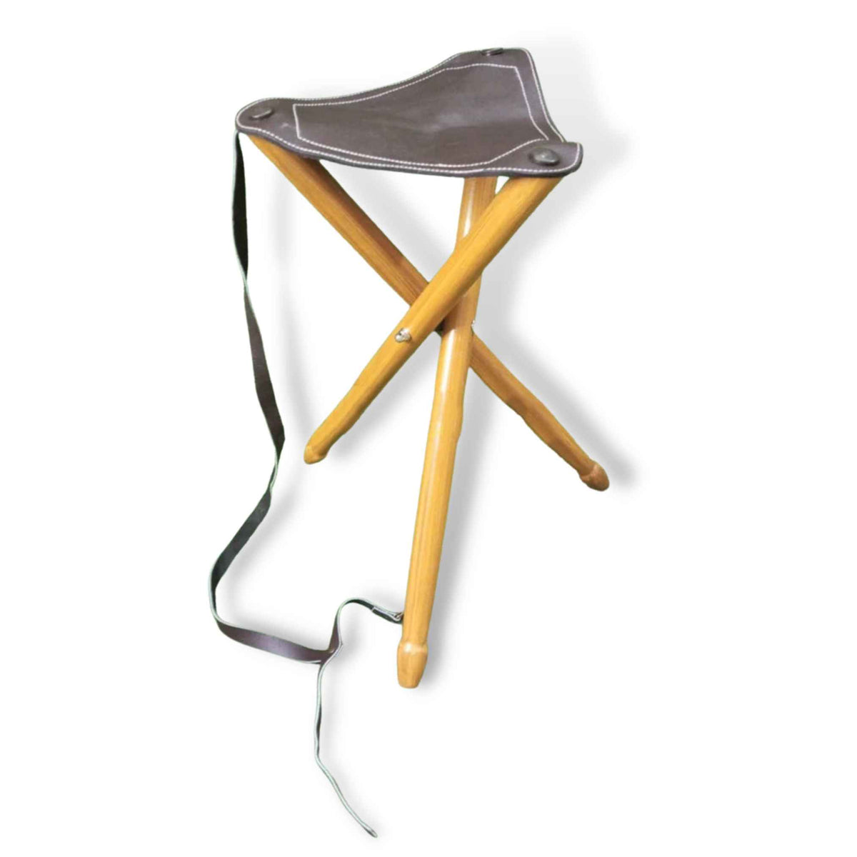 Polo Camping Leather Tripod Stool