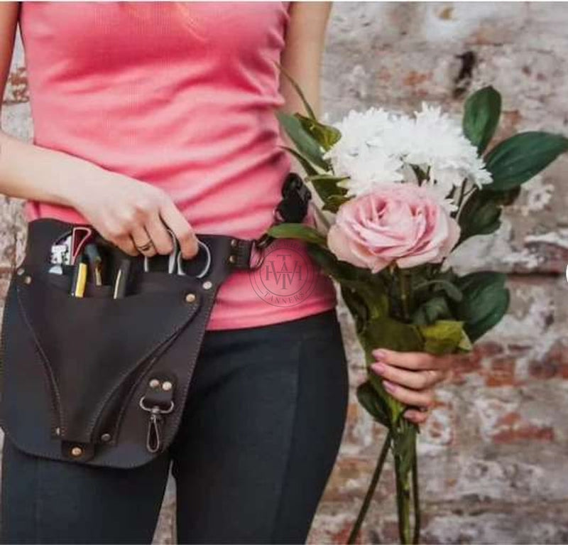 Leather Florist Belt , Leather Florist Belt, leather Tool Belt, leather garden tool belt, leather floral belt bag