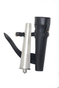 Genuine Leather Hunting Flask Case for Saddle - Black