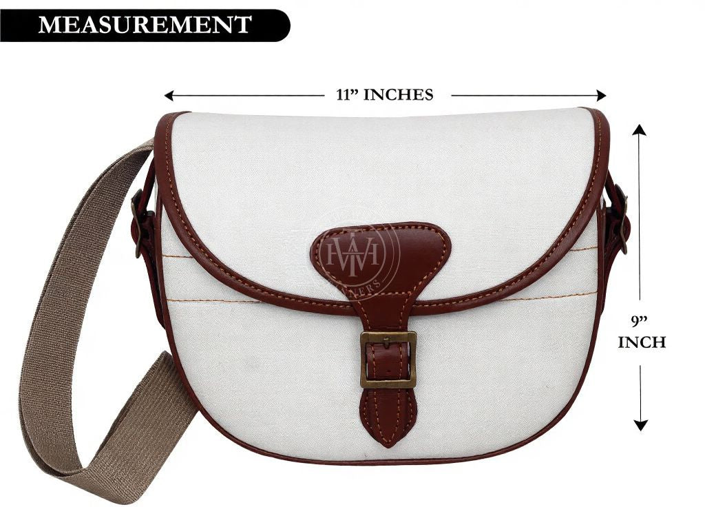 Leather Canvas Cartridge Bag, view 6