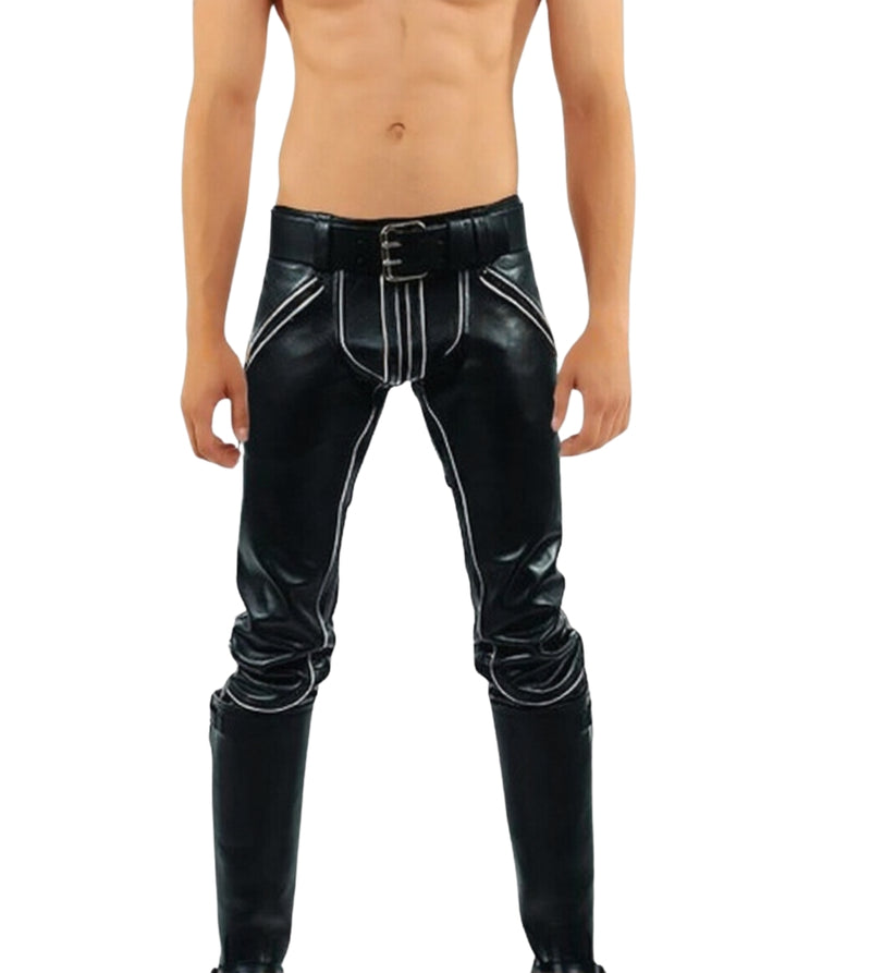 leather pants, leather BDSM Pants, Leather Bondage Pants, Gay Leather Pants, Leather pants mens