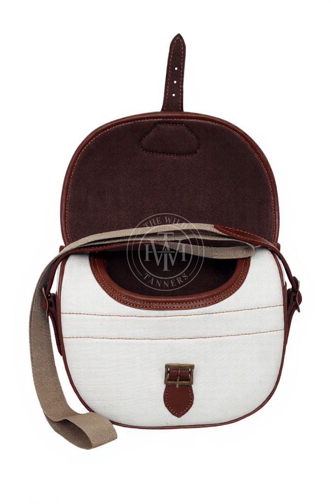 Leather Canvas Cartridge Bag, view 5