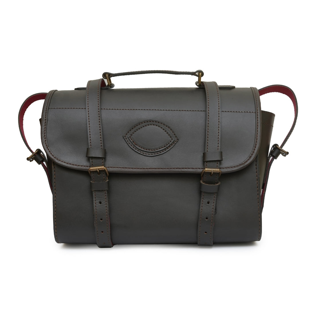 Distressed Leather Gun Cartridge Bag
