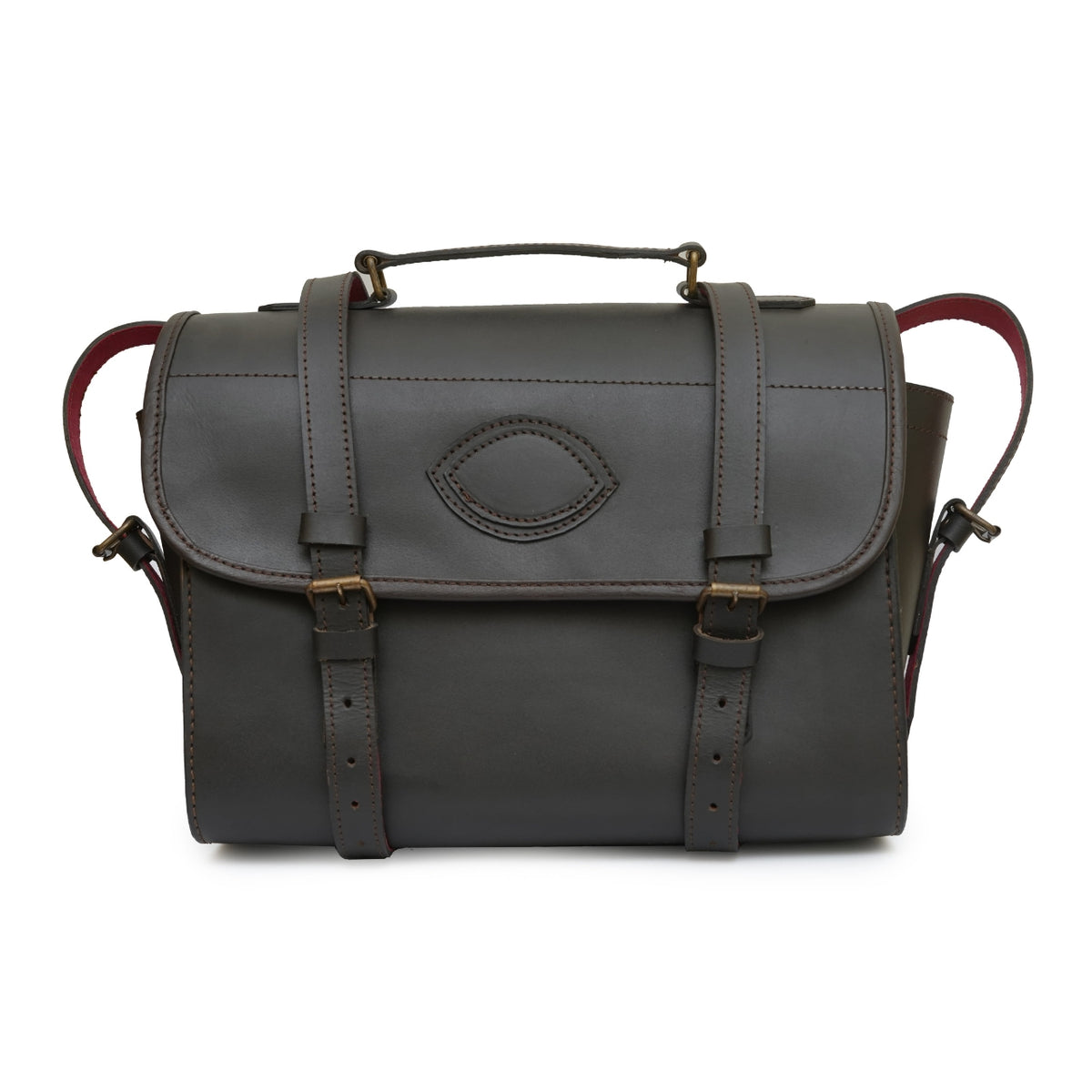 Distressed Leather Gun Cartridge Bag