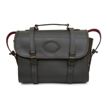 Distressed Leather Gun Cartridge Bag