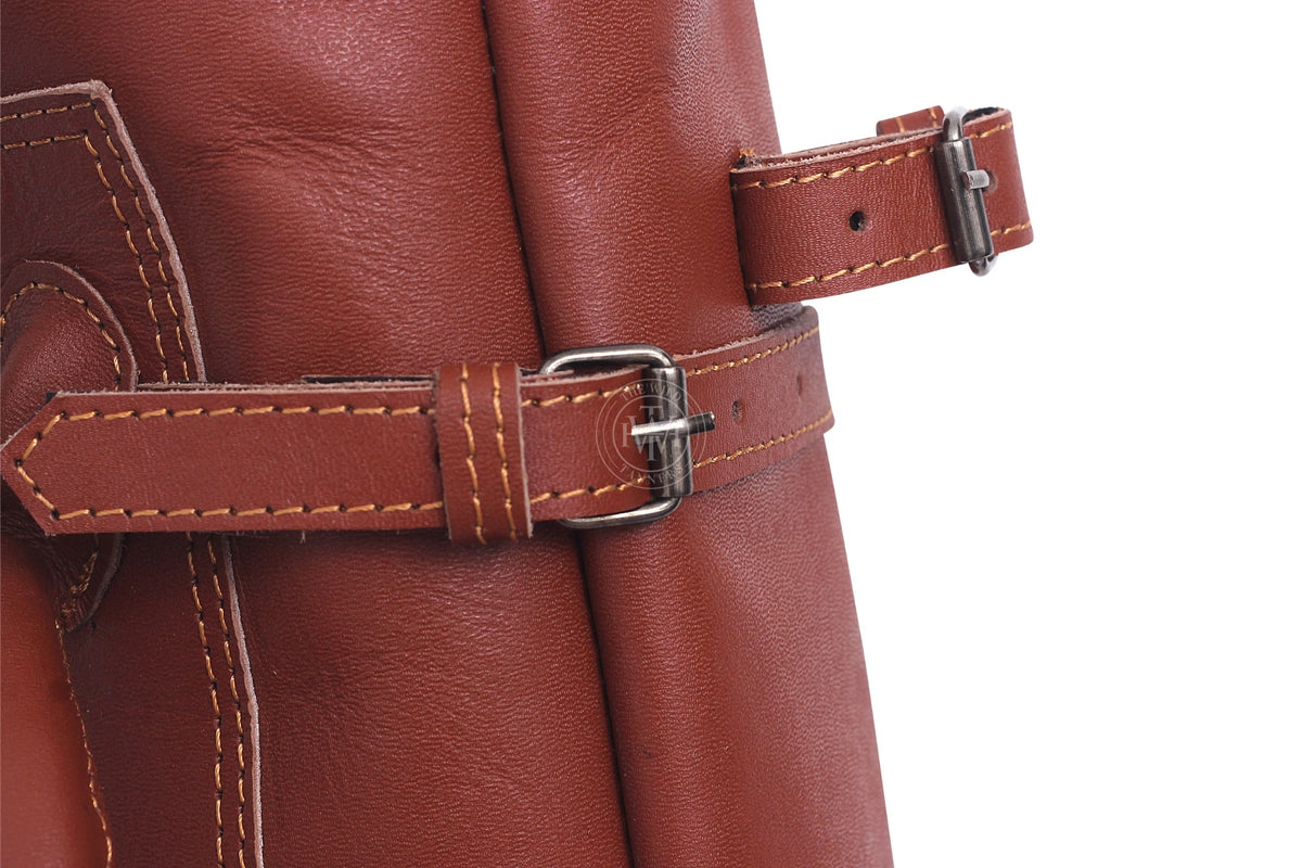 Vintage Leather Sunday Golf Bag, view 6