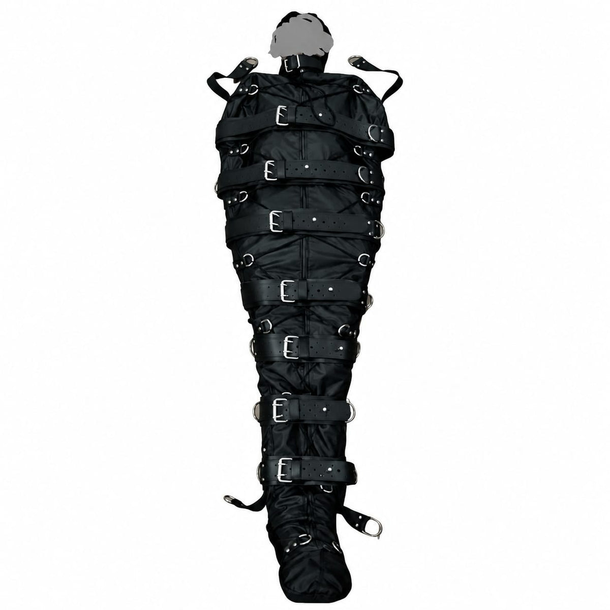 Real leather mummy sleep sack bondage bag