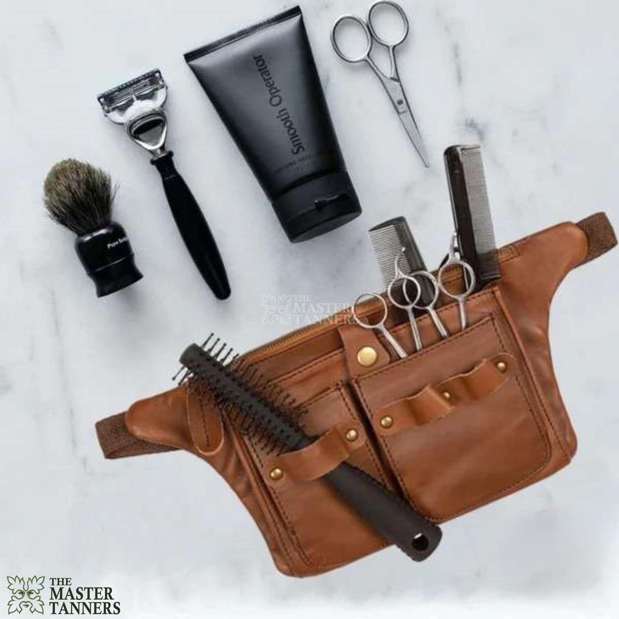 hair stylist tool belt, hair dresser belt, leather tool belt, leather tool bag, leather hairdressers belt