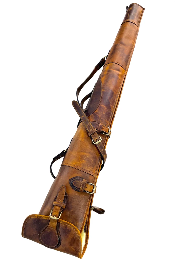 Handmade Leather Shotgun Scabbard, view 2