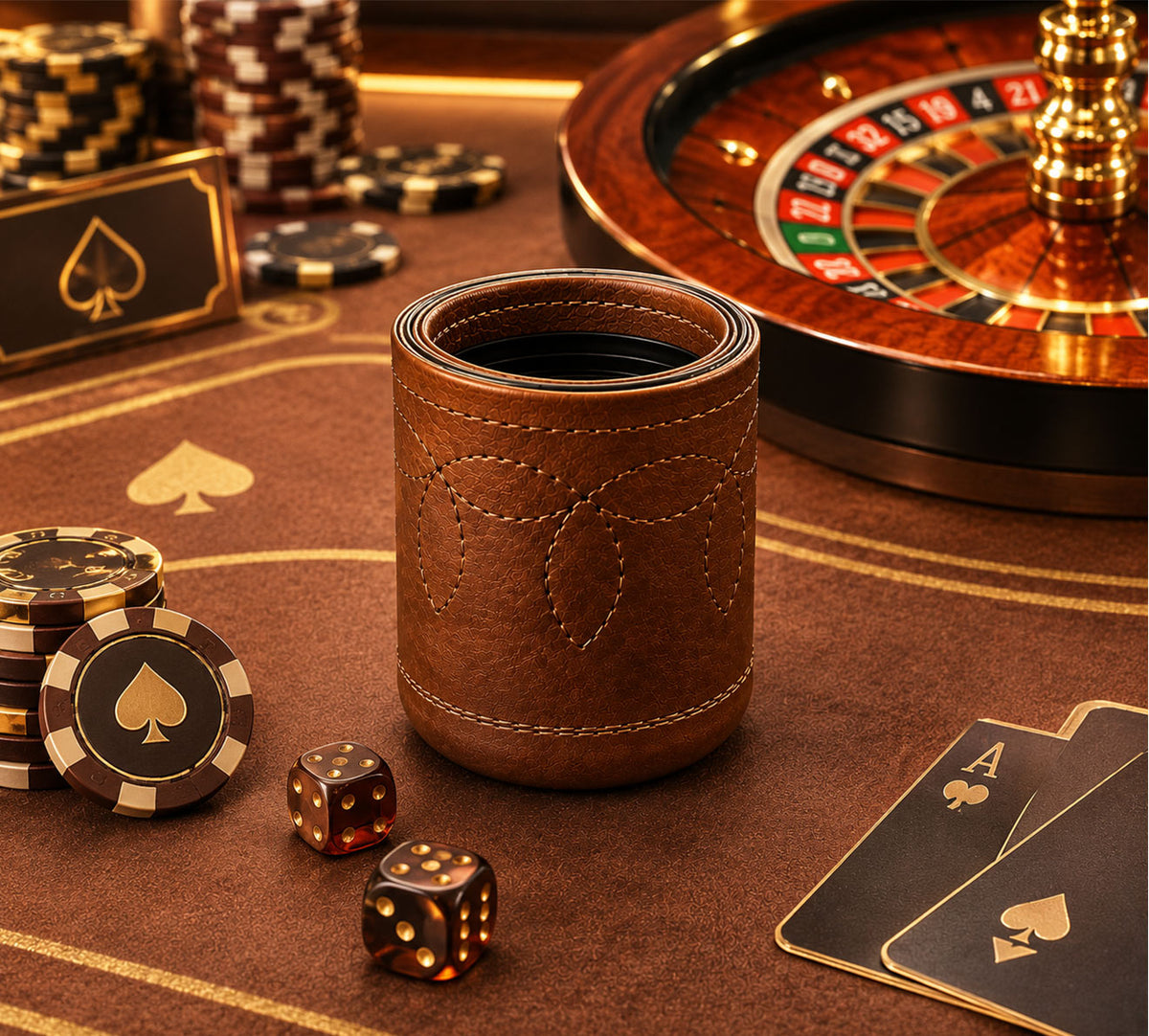 Leather Dice Cups