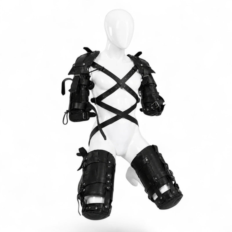 Full-Body Genuine Leather Adjustable Harness Set The Wild Tanners