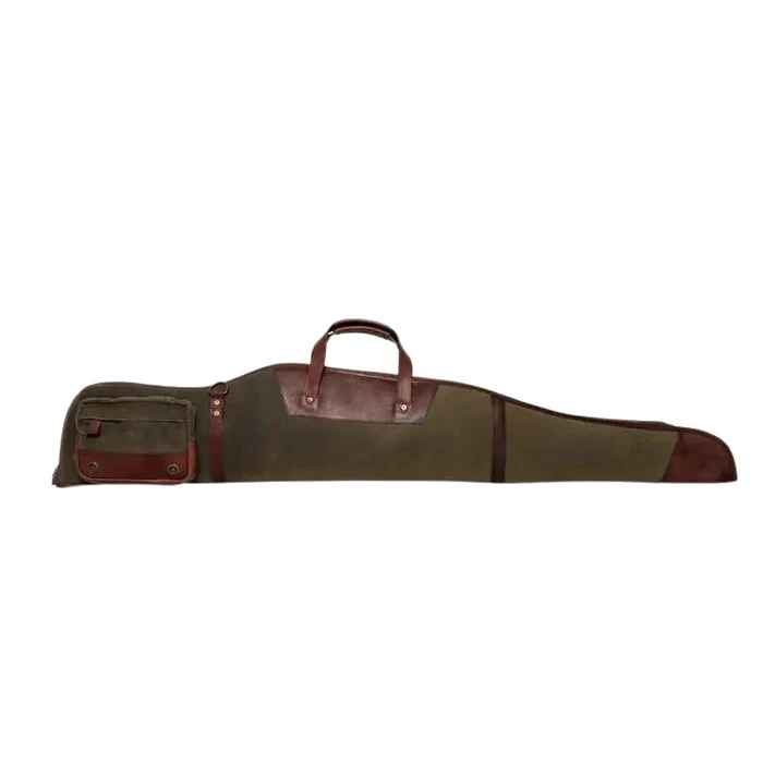Canvas Rifle Case, canvas leather rifle case, handmade canvas rifle case, leather canvas rifle case