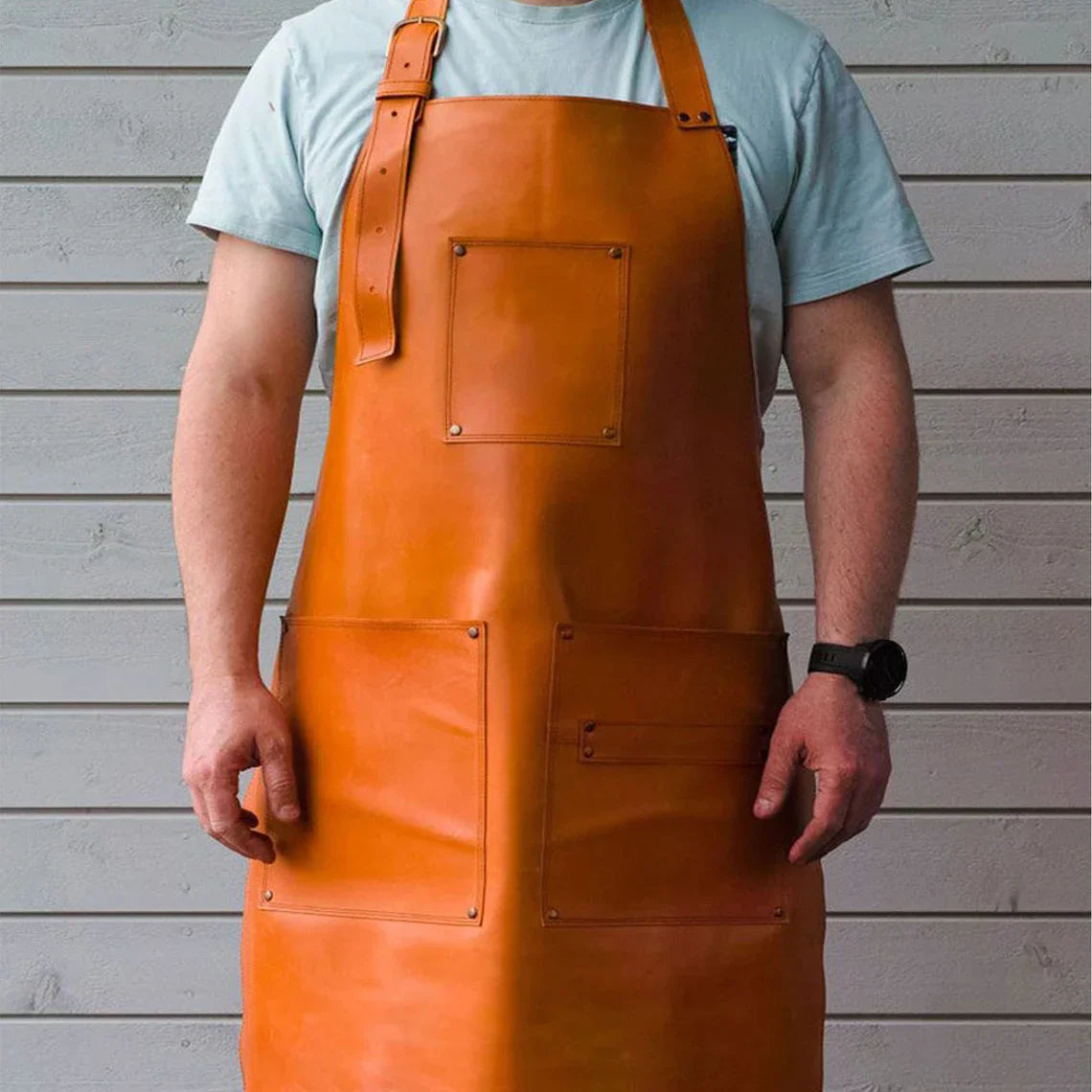 Genuine Tan Leather Work Aprons